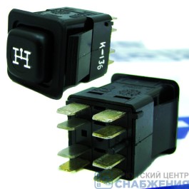 Выключатель коробки отбора мощностей 24В КНОПКА ГАЗ, ЗИЛ, КАМАЗ, УАЗ АВАР 3842.3710-10.30М