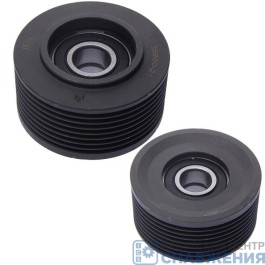 Ролик натяжной КАМАЗ ЕВРО-4, 5 дв.Cummins ISBe 300 (8 ручейковый, под ремень 21-2859, 5256103, 8РК1675) ABA