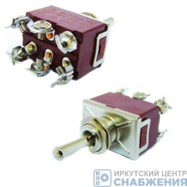 Тумблер 3 положения 15А 6 контактов (без фиксации), 33000366