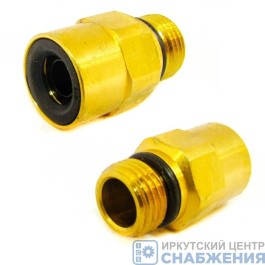 Фитинг с наружн.резьбой 12 мм М16х1.5 CAMOZZI бронза С9512 12-М16х1.5