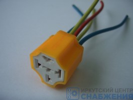 Колодка под реле 4 и 5 контактная керамическая в изоляции, с проводом