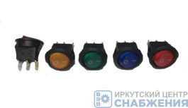 Тумблер цветной 2 положения (круглый) 03000084