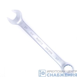 Ключ комбинированный 27мм CrV матовый хром MATRIX 15120