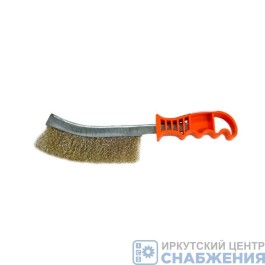 Щетка 1-рядная металлическая с пластмассовой ручкой (уп.12) SPARTA 748505