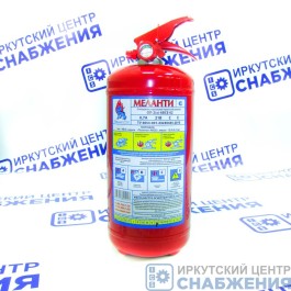 Огнетушитель ОП-2, порошковый с манометром, 2кг АВСЕ МЕЛАНТИ