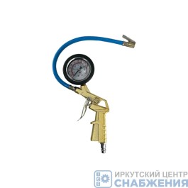 Пистолет для подкачки шин 16 Атм с манометром глицериновым TH JT25-071